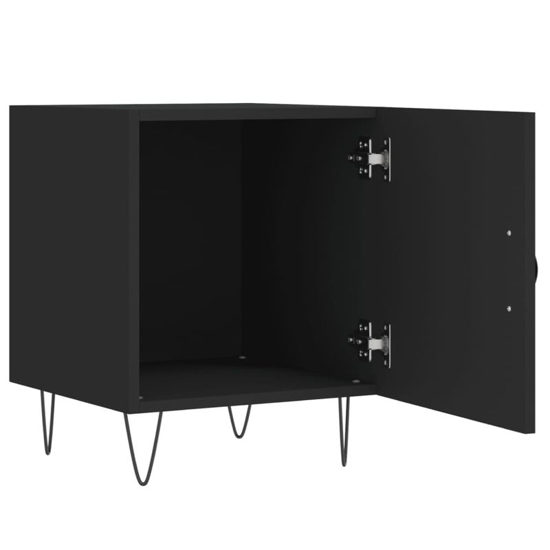 Casa si Gradina - Mobilier - Comode si corpuri - Noptiere - Noptiere, 2 buc., negru, 40x40x50 cm, lemn compozit - Infinity.ro