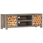 Casa si Gradina - Mobilier - Comode si corpuri - Comode - Comoda TV, gri, 120 x 30 x 40 cm, lemn masiv de mango - Infinity.ro