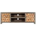 Casa si Gradina - Mobilier - Comode si corpuri - Comode - Comoda TV, gri, 120 x 30 x 40 cm, lemn masiv de mango - Infinity.ro