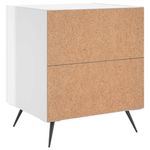 Casa si Gradina - Mobilier - Comode si corpuri - Noptiere - Noptiera, alb extralucios, 40x35x47,5 cm, lemn compozit - Infinity.ro
