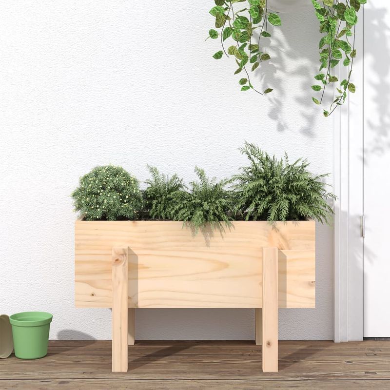 Casa si Gradina - Gradinarit si plante - Plante si ghivece - Ghivece si suporturi - Jardiniera de gradina, 62x30x38 cm, lemn masiv de pin - Infinity.ro