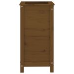 Casa si Gradina - Gradinarit si plante - Plante si ghivece - Ghivece si suporturi - Jardiniera de gradina, maro miere, 40x40x78 cm, lemn masiv pin - Infinity.ro