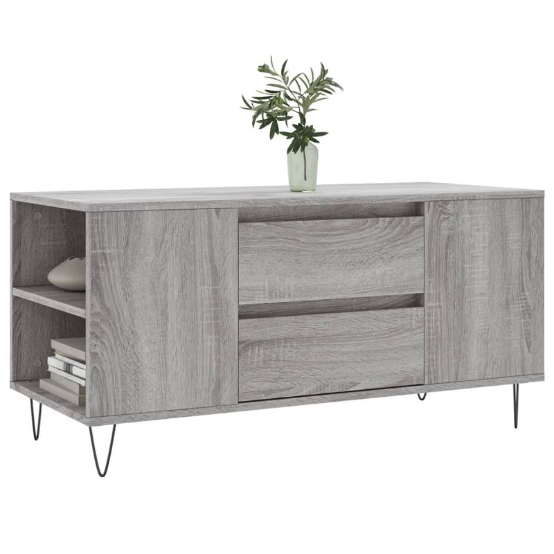 Casa si Gradina - Mobilier - Mese si birouri - Masute de cafea - Masuta de cafea, gri sonoma, 102x44,5x50 cm, lemn prelucrat - Infinity.ro