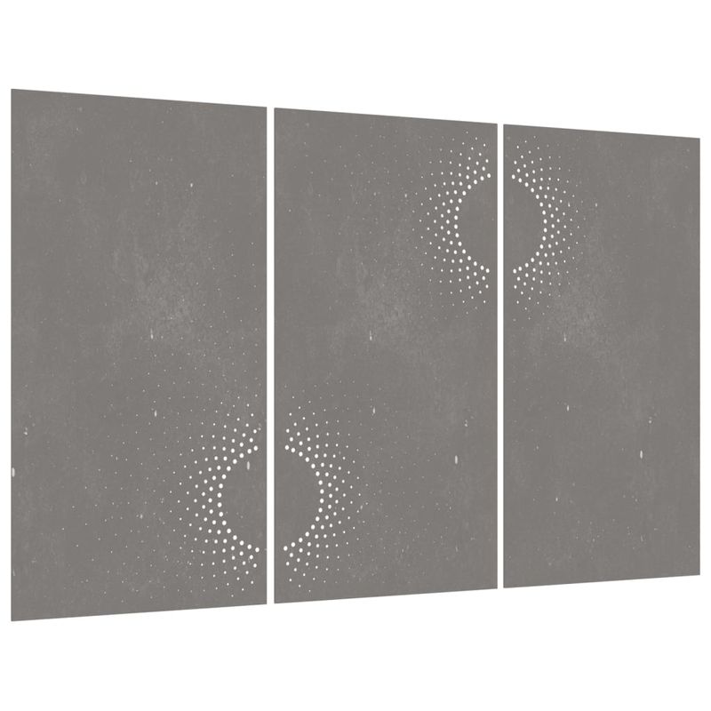 Casa si Gradina - Decoratiuni - Decoratiuni perete - Decoratiuni perete de gradina 3 buc. 105x55cm otel corten soare - Infinity.ro