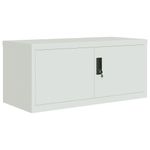 Casa si Gradina - Constructii - Depozitare, transport si protectie - Rafturi, fisete si vestiare - Fiset, gri deschis, 90x40x240 cm, otel - Infinity.ro