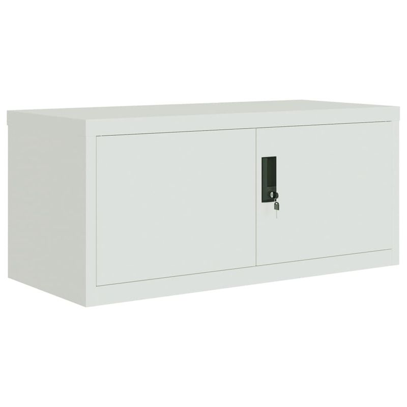Casa si Gradina - Constructii - Depozitare, transport si protectie - Rafturi, fisete si vestiare - Fiset, gri deschis, 90x40x240 cm, otel - Infinity.ro