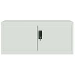 Casa si Gradina - Constructii - Depozitare, transport si protectie - Rafturi, fisete si vestiare - Fiset, gri deschis, 90x40x240 cm, otel - Infinity.ro