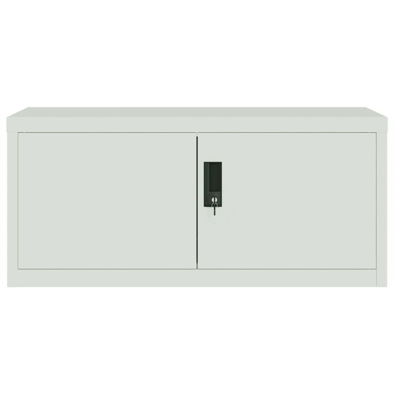 Casa si Gradina - Constructii - Depozitare, transport si protectie - Rafturi, fisete si vestiare - Fiset, gri deschis, 90x40x240 cm, otel - Infinity.ro