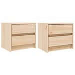 Casa si Gradina - Mobilier - Comode si corpuri - Noptiere - Noptiere, 2 buc., 40x31x35,5 cm, lemn masiv de pin - Infinity.ro