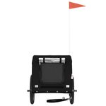 Petshop - Accesorii petshop - Culcusuri si custi - Genti si articole transport - Remorca bicicleta animale companie, negru, textil oxford/fier - Infinity.ro