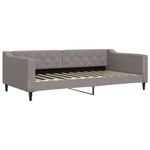 Casa si Gradina - Mobilier - Paturi si accesorii - Paturi - Cadru de pat, gri taupe, 100 x 200 cm, material textil - Infinity.ro