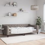 Casa si Gradina - Mobilier - Paturi si accesorii - Paturi - Cadru de pat, gri taupe, 100 x 200 cm, material textil - Infinity.ro