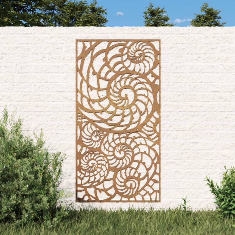 Casa si Gradina - Decoratiuni - Decoratiuni perete - Decor perete de gradina 105x55 cm design scoici otel Corten - Infinity.ro