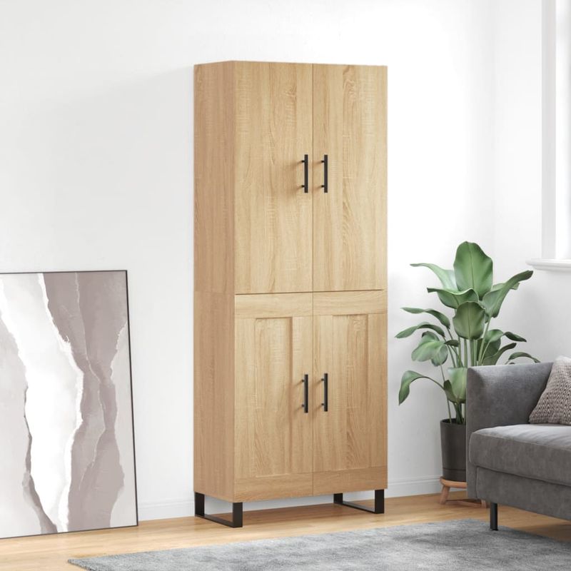 Casa si Gradina - Mobilier - Comode si corpuri - Comode - Dulap inalt, stejar sonoma, 69,5x34x180 cm, lemn compozit - Infinity.ro