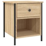 Casa si Gradina - Mobilier - Comode si corpuri - Noptiere - Noptiera, stejar sonoma, 40x42x50 cm, lemn compozit - Infinity.ro