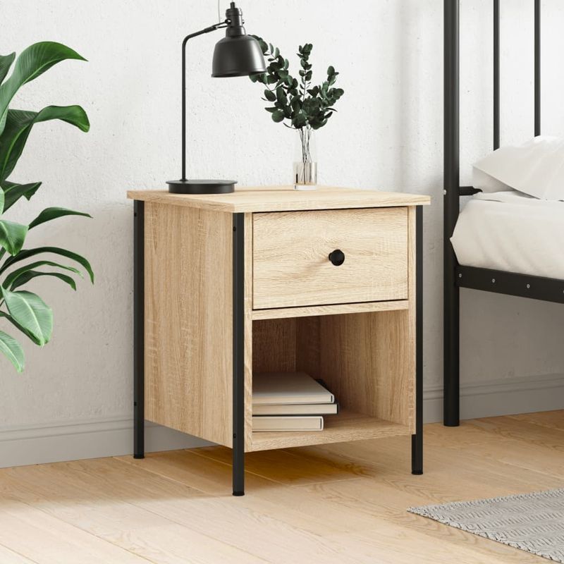 Casa si Gradina - Mobilier - Comode si corpuri - Noptiere - Noptiera, stejar sonoma, 40x42x50 cm, lemn compozit - Infinity.ro