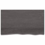 Casa si Gradina - Mobilier - Feronerie si accesorii mobila - Blat de masa maro 100x60x(2-4) cm, lemn masiv stejar tratat, maro închis - Infinity.ro