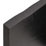 Casa si Gradina - Mobilier - Feronerie si accesorii mobila - Blat de masa maro 100x60x(2-4) cm, lemn masiv stejar tratat, maro închis - Infinity.ro