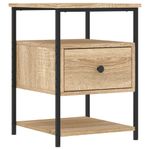 Casa si Gradina - Mobilier - Comode si corpuri - Noptiere - Noptiera, stejar sonoma, 40x42x56 cm, lemn compozit - Infinity.ro