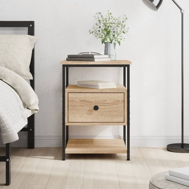 Casa si Gradina - Mobilier - Comode si corpuri - Noptiere - Noptiera, stejar sonoma, 40x42x56 cm, lemn compozit - Infinity.ro