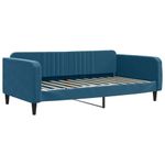 Casa si Gradina - Mobilier - Paturi si accesorii - Paturi - Pat de zi cu saltea, albastru, 100x200 cm, catifea - Infinity.ro