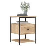 Casa si Gradina - Mobilier - Comode si corpuri - Noptiere - Noptiera, stejar sonoma, 40x42x56 cm, lemn compozit - Infinity.ro