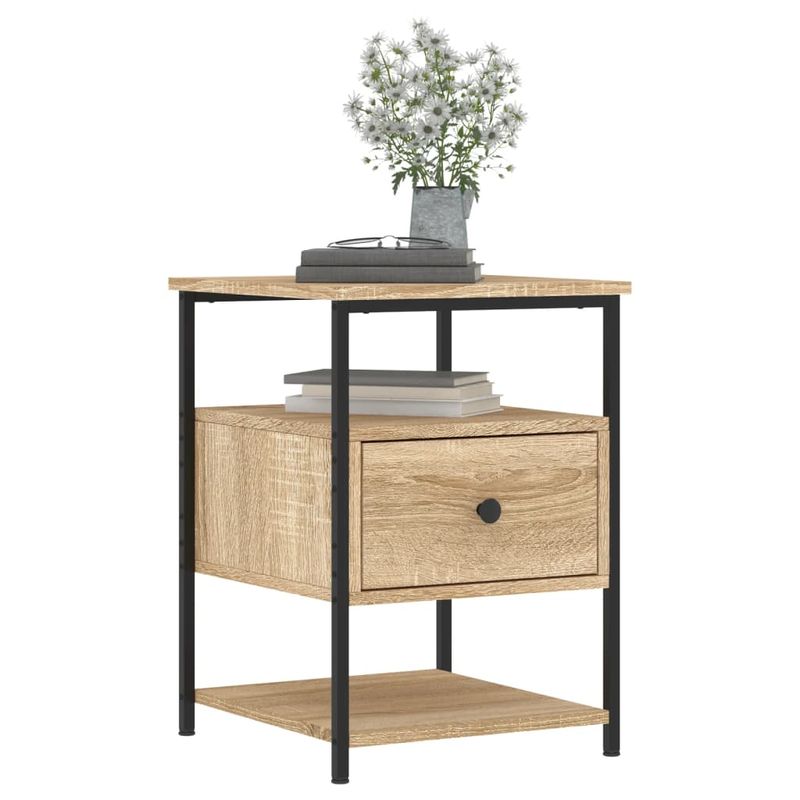 Casa si Gradina - Mobilier - Comode si corpuri - Noptiere - Noptiera, stejar sonoma, 40x42x56 cm, lemn compozit - Infinity.ro