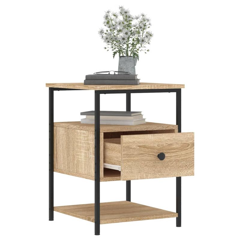 Casa si Gradina - Mobilier - Comode si corpuri - Noptiere - Noptiera, stejar sonoma, 40x42x56 cm, lemn compozit - Infinity.ro