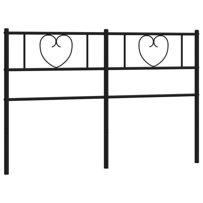 Casa si Gradina - Mobilier - Paturi si accesorii - Accesorii paturi - Tablie de pat metalica, negru, 120 cm - Infinity.ro