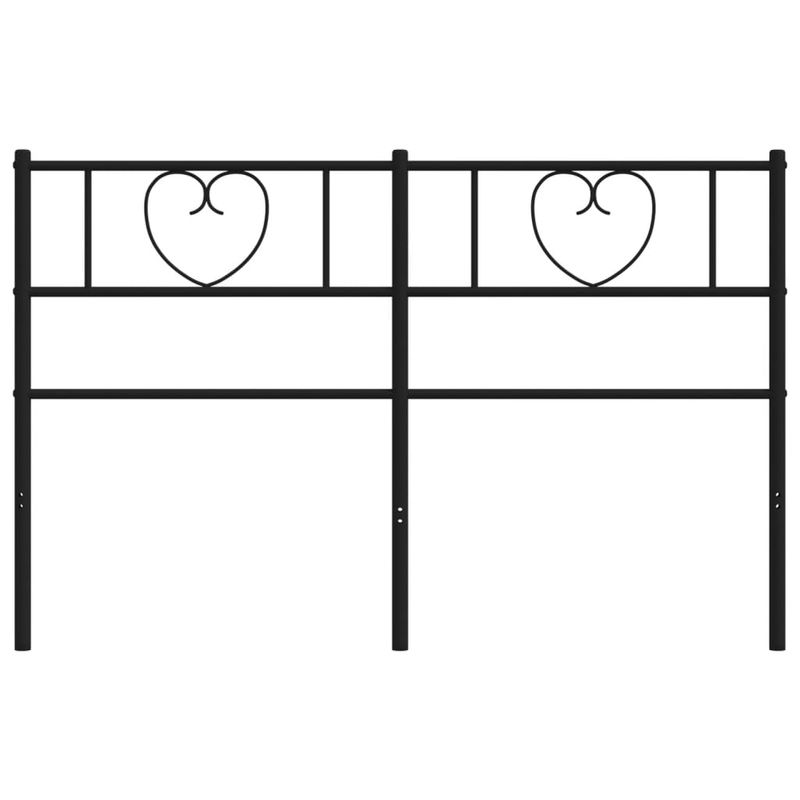 Casa si Gradina - Mobilier - Paturi si accesorii - Accesorii paturi - Tablie de pat metalica, negru, 120 cm - Infinity.ro