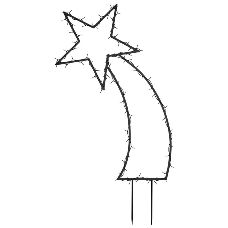 Casa si Gradina - Decoratiuni - Decoratiuni de sezon - Decoratiune meteorit cu lumini de Craciun/tarusi 80 LED 62 cm, model fără panglică - Infinity.ro