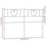 Casa si Gradina - Mobilier - Paturi si accesorii - Accesorii paturi - Tablie de pat metalica, negru, 120 cm - Infinity.ro