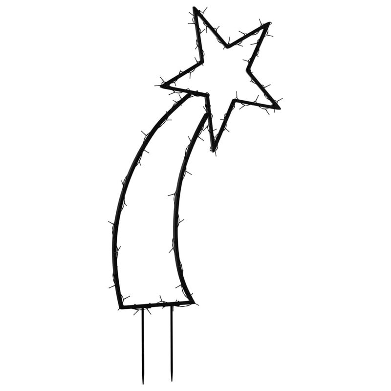 Casa si Gradina - Decoratiuni - Decoratiuni de sezon - Decoratiune meteorit cu lumini de Craciun/tarusi 80 LED 62 cm, model fără panglică - Infinity.ro