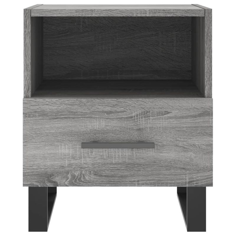 Casa si Gradina - Mobilier - Comode si corpuri - Noptiere - Noptiera, gri sonoma, 40x35x47,5 cm, lemn compozit - Infinity.ro