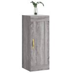 Casa si Gradina - Mobilier - Comode si corpuri - Comode - Dulap de perete, gri sonoma, 34,5x34x90 cm, lemn prelucrat - Infinity.ro