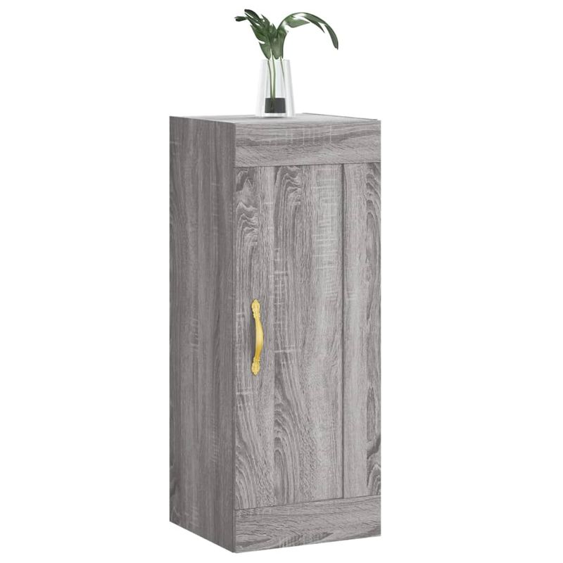 Casa si Gradina - Mobilier - Comode si corpuri - Comode - Dulap de perete, gri sonoma, 34,5x34x90 cm, lemn prelucrat - Infinity.ro