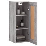 Casa si Gradina - Mobilier - Comode si corpuri - Comode - Dulap de perete, gri sonoma, 34,5x34x90 cm, lemn prelucrat - Infinity.ro