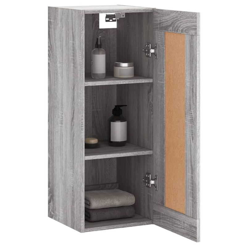 Casa si Gradina - Mobilier - Comode si corpuri - Comode - Dulap de perete, gri sonoma, 34,5x34x90 cm, lemn prelucrat - Infinity.ro