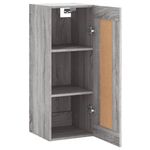 Casa si Gradina - Mobilier - Comode si corpuri - Comode - Dulap de perete, gri sonoma, 34,5x34x90 cm, lemn prelucrat - Infinity.ro