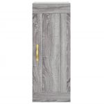 Casa si Gradina - Mobilier - Comode si corpuri - Comode - Dulap de perete, gri sonoma, 34,5x34x90 cm, lemn prelucrat - Infinity.ro