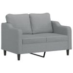 Casa si Gradina - Mobilier - Seturi de mobilier - Seturi living - Set de canapele cu perne, 2 piese, gri deschis, textil - Infinity.ro
