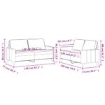 Casa si Gradina - Mobilier - Seturi de mobilier - Seturi living - Set de canapele cu perne, 2 piese, gri deschis, catifea - Infinity.ro