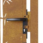 Casa si Gradina - Constructii - Usi interior, exterior si garaj - Usi garaj - Poarta pentru gradina, 105x205 cm, otel corten, model bambus - Infinity.ro