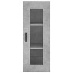 Casa si Gradina - Mobilier - Comode si corpuri - Comode - Dulap inalt, gri beton, 34,5x34x180 cm, lemn prelucrat - Infinity.ro
