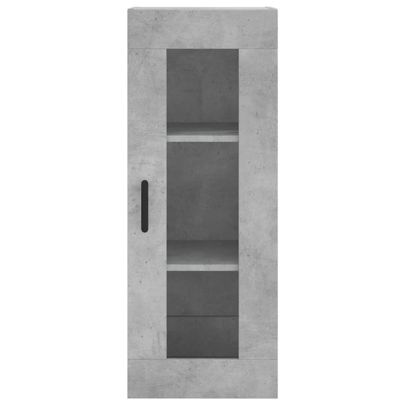 Casa si Gradina - Mobilier - Comode si corpuri - Comode - Dulap inalt, gri beton, 34,5x34x180 cm, lemn prelucrat - Infinity.ro