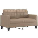 Casa si Gradina - Mobilier - Seturi de mobilier - Seturi living - Set de canapele cu perne, 3 piese, cappuccino, piele ecologica - Infinity.ro