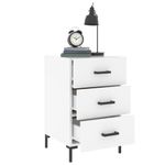 Casa si Gradina - Mobilier - Comode si corpuri - Noptiere - Noptiera, alb, 40x40x66 cm, lemn compozit - Infinity.ro