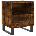 Casa si Gradina - Mobilier - Comode si corpuri - Noptiere - Noptiera, stejar fumuriu, 40x35x47,5 cm, lemn compozit - Infinity.ro