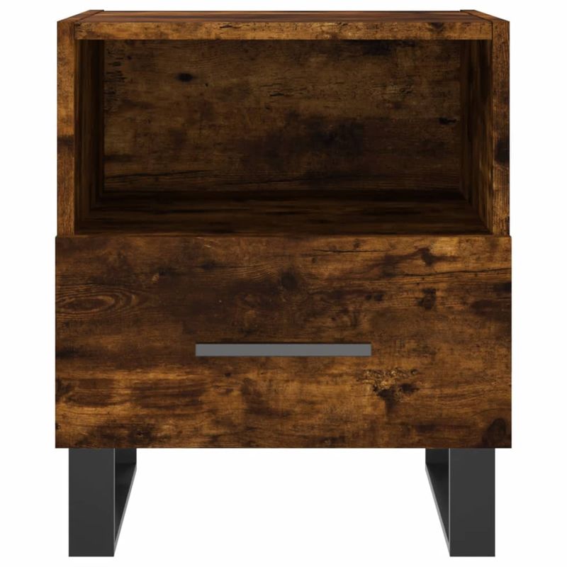Casa si Gradina - Mobilier - Comode si corpuri - Noptiere - Noptiera, stejar fumuriu, 40x35x47,5 cm, lemn compozit - Infinity.ro