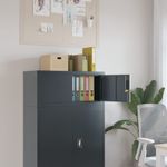 Casa si Gradina - Constructii - Depozitare, transport si protectie - Rafturi, fisete si vestiare - Fiset, antracit, 90x40x40 cm, otel - Infinity.ro